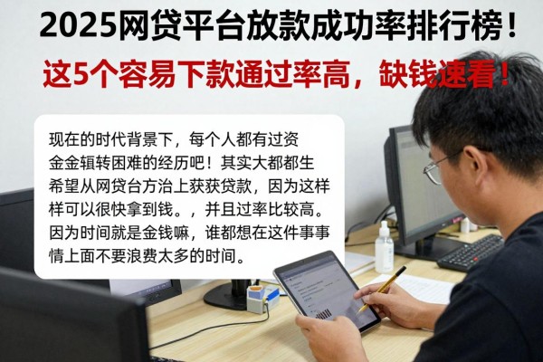 2025网贷平台放款成功率排行榜！这5个容易下款通过率高，缺钱速看！