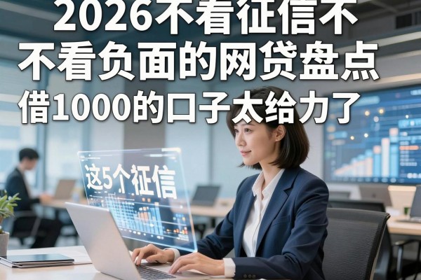 2026不看征信不看负面的网贷盘点，这5个无视征信借1000的口子太给力了