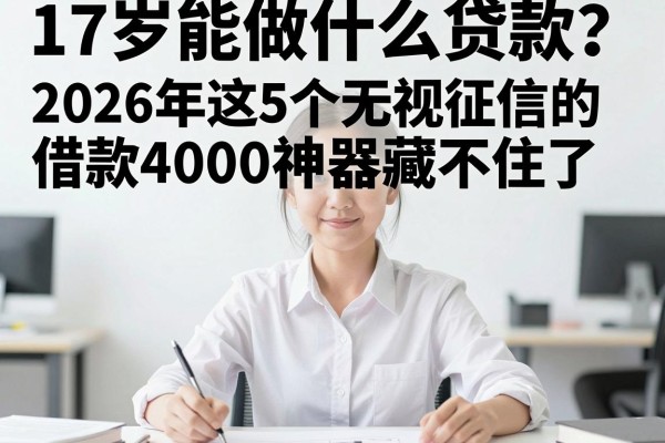 17岁能做什么贷款？2026年这5个无视征信的借款4000神器藏不住了