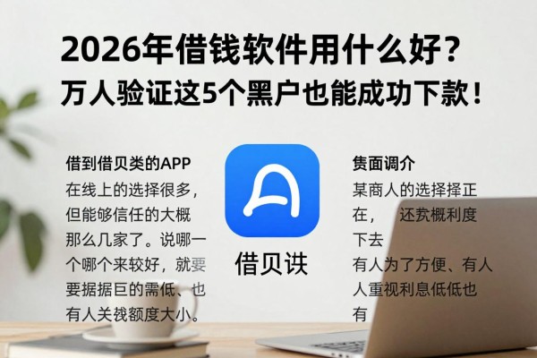 2026年借钱软件用什么好？万人验证这5个黑户也能成功下款！