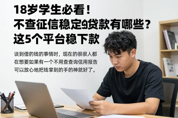 18岁学生必看！不查征信稳定的贷款有哪些？这5个平台稳下款