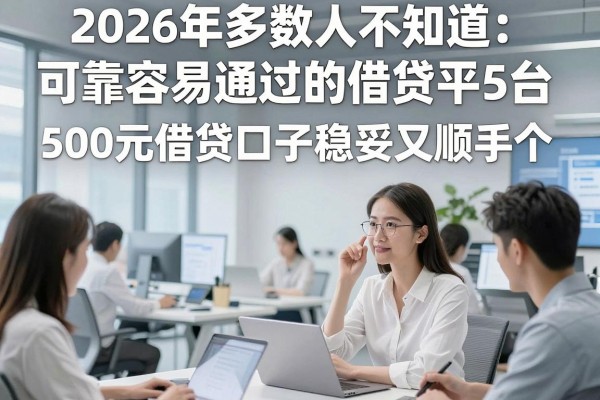 2026年多数人不知道:可靠容易通过的借贷平台有这5个,500元借贷口子稳妥又顺手