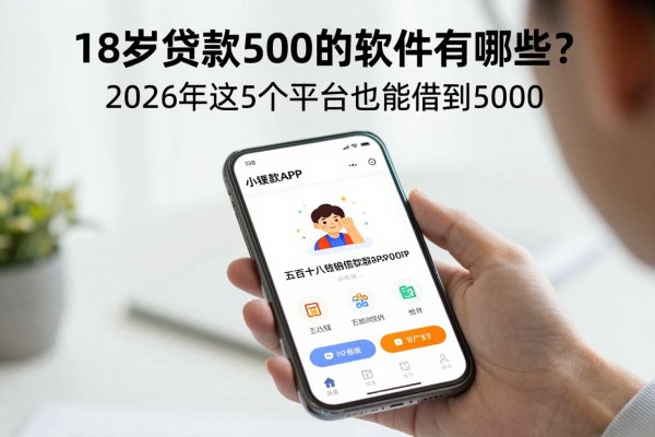 18岁贷款500的软件有哪些?2026年这5个平台也能借到5000