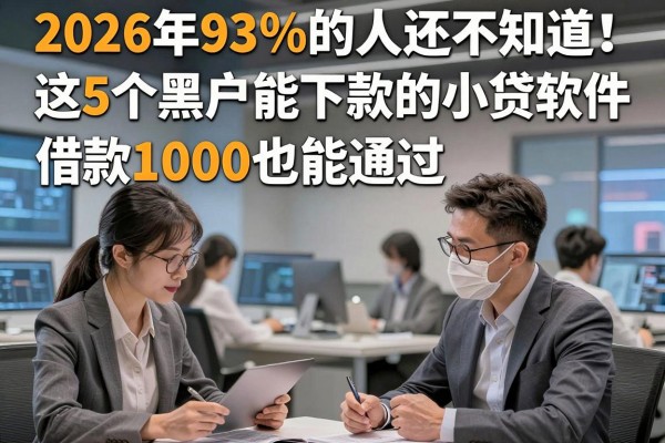 2026年93%的人还不知道！这5个黑户能下款的小贷软件，借款1000也能通过
