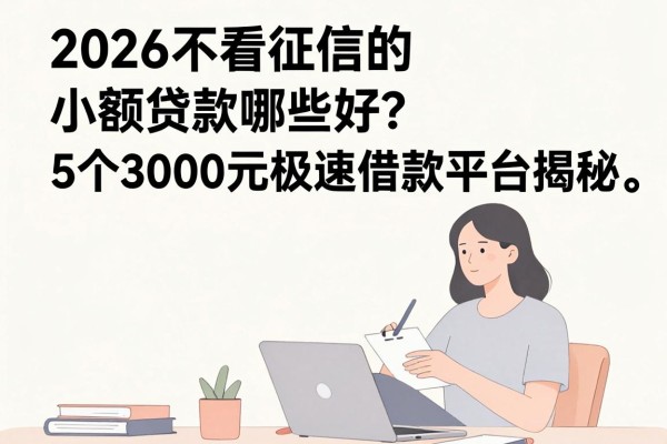 2026不看征信的小额贷款哪些好通过？这5个3000元极速借款平台揭秘