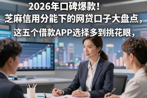 2026年口碑爆款！芝麻信用分能下的网贷口子大盘点，这五个借款APP选择多到挑花眼！