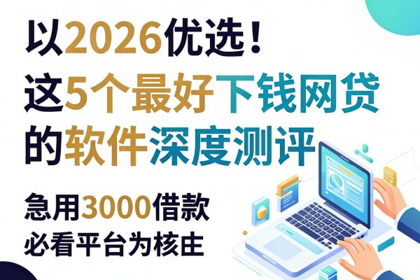 2026优选!这5个最好下钱网贷的软件深度测评,急用3000借款必看平台