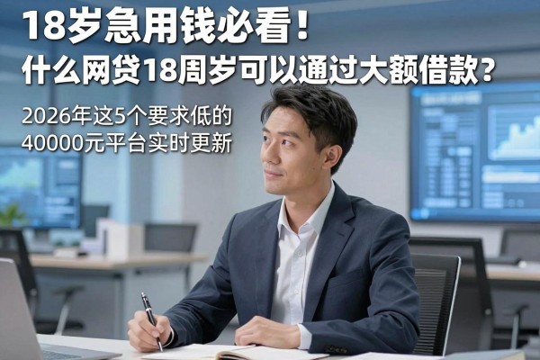 18岁急用钱必看!什么网贷18周岁可以通过大额借款?2026年这5个要求低的40000元平台实时更新