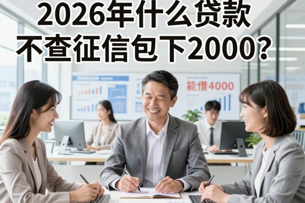 2026年什么贷款不查征信包下2000?这几家对征信要求不高的软件也能借4000
