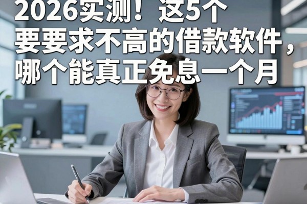 2026实测!这5个要求不高的借款软件,哪个能真正免息一个月?