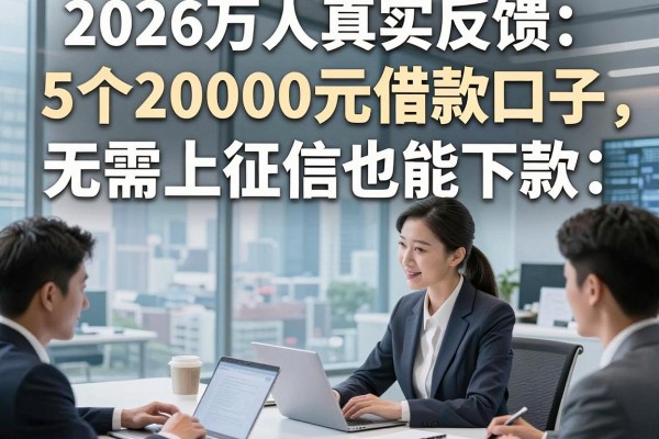 2026万人真实反馈：5个20000元借款口子，无需上征信也能下款！