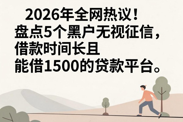 2026年全网热议！盘点5个黑户无视征信、借款时间长且能借1500的贷款平台
