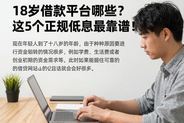 18岁借款平台有哪些?这5个正规低息渠道最靠谱!