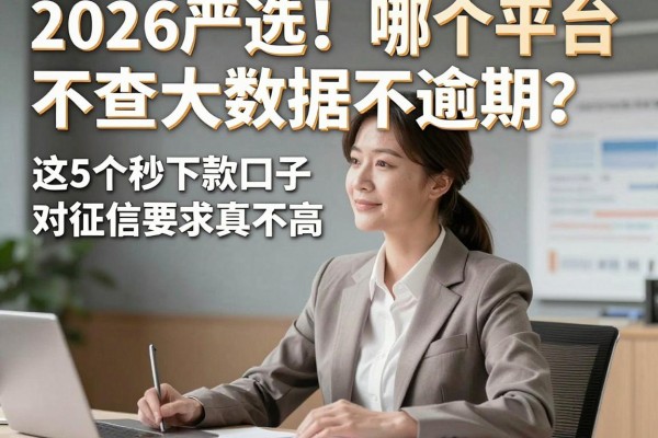 2026严选!哪个平台不查大数据不逾期?这5个秒下款口子对征信要求真不高,急用钱必看