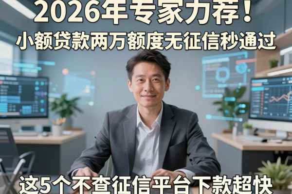 2026年专家力荐！小额贷款两万额度无征信秒通过，这5个不查征信平台下款超快