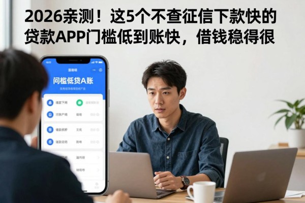 2026亲测！这5个不查征信下款快的贷款APP，门槛低到账快，借钱稳得很