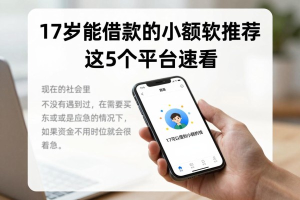 17岁能借款的小额软件推荐!这5个平台速看