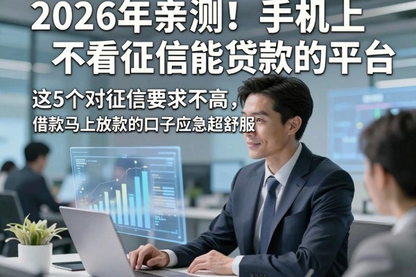 2026年亲测!手机上不看征信能贷款的平台,这5个对征信要求不高、借款马上放款的口子应急超舒服