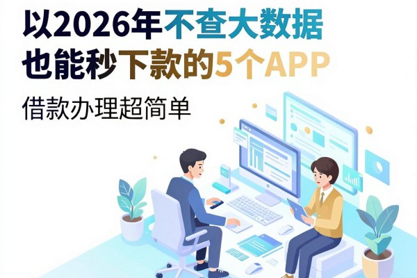 2026年不查大数据也能秒下款的5个APP,借款办理超简单