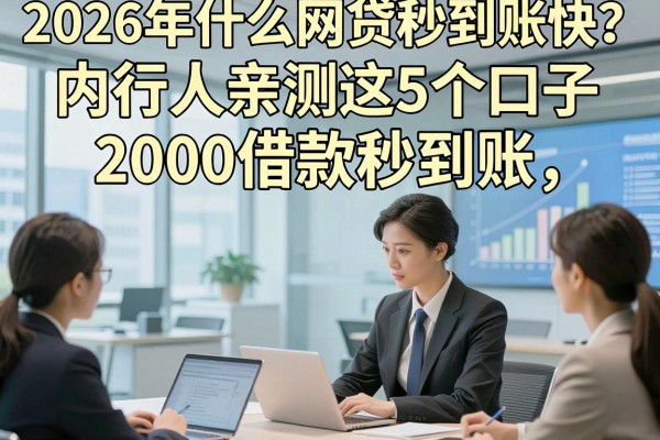 2026年什么网贷秒到账快?内行人亲测这5个口子,2000借款秒到账!
