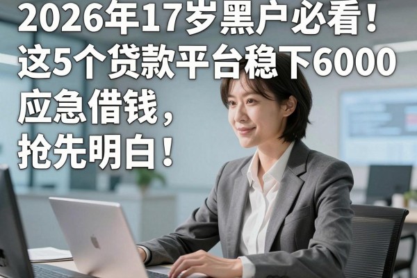 2026年17岁黑户必看!这5个贷款平台稳下6000,应急借钱抢先明白