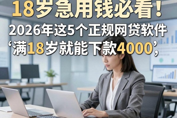 18岁急用钱必看！2026年这5个正规网贷软件，满18岁就能下款4000