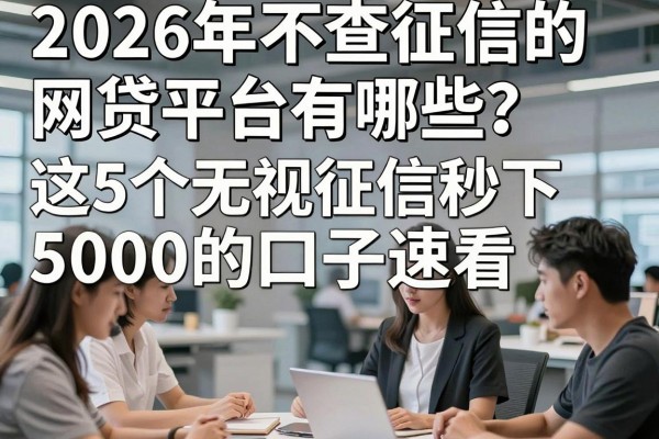 2026年不查征信的网贷平台有哪些?这5个无视征信秒下5000的口子速看!
