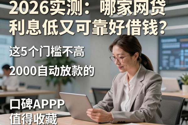 2026实测:哪家网贷利息低又可靠好借钱?这5个门槛不高、2000自动放款的口碑APP值得收藏