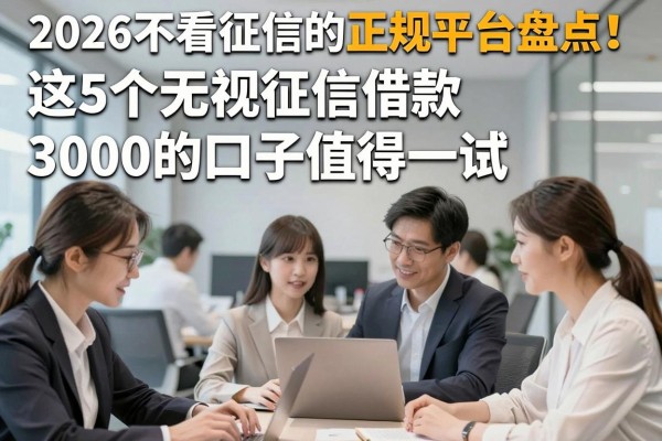 2026不看征信的正规平台盘点!这5个无视征信借款3000的口子值得一试