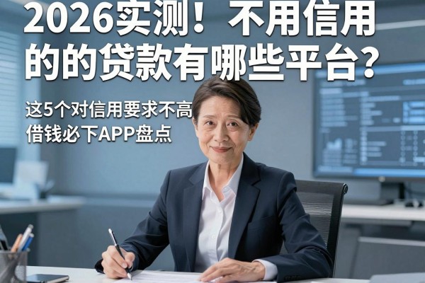 2026实测!不用信用的贷款有哪些平台?这5个对信用要求不高、借钱必下APP盘点