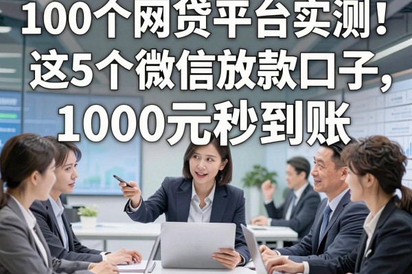 100个网贷平台实测!这5个微信放款口子,1000元秒到账