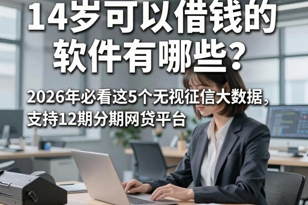 14岁可以借钱的软件有哪些?2026年必看这5个无视征信大数据、支持12期分期网贷平台