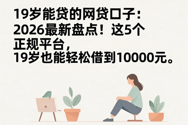 19岁能贷的网贷口子2026最新盘点!这5个正规平台,19岁也能轻松借到10000元