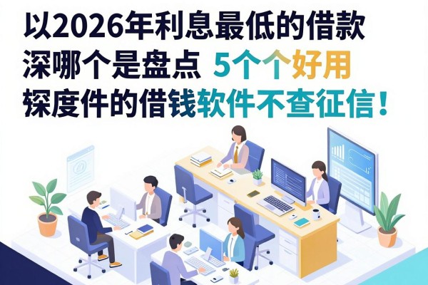 2026年利息最低的借款软件是哪个？深度盘点5个好用的借钱软件不查征信！