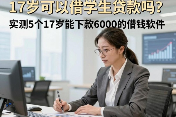 17岁可以借学生贷款吗？实测5个17岁能下款6000的借钱软件