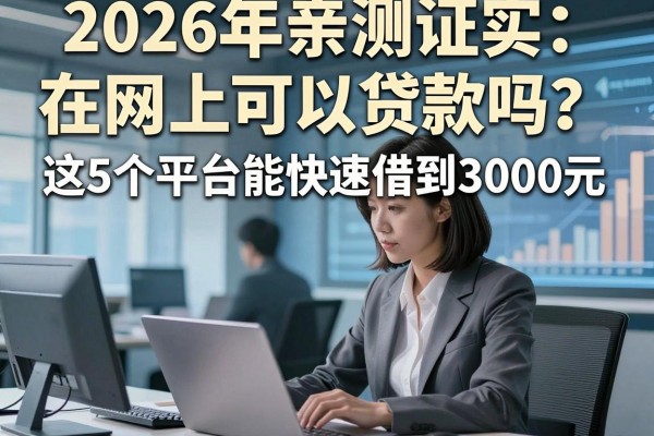 2026年亲测证实：在网上可以贷款吗？这5个平台能快速借到3000元