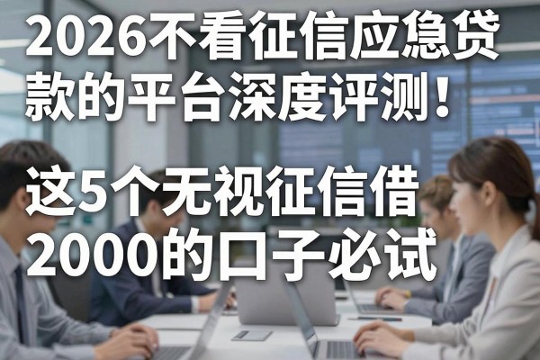 2026不看征信应急贷款的平台深度评测！这5个无视征信借2000的口子必试