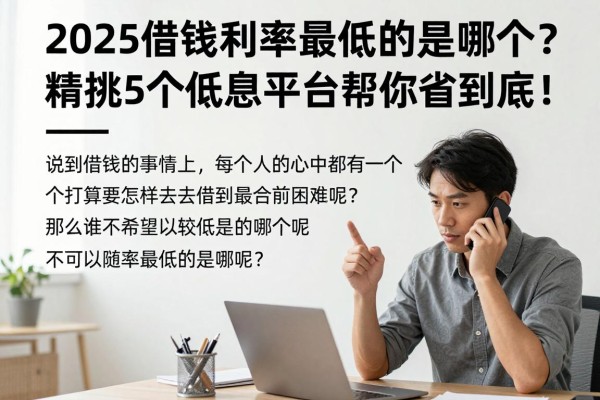 2025借钱利率最低的是哪个？精挑5个低息平台帮你省到底！