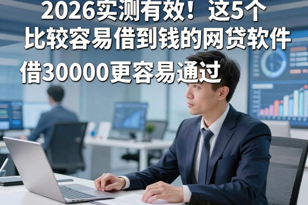 2026实测有效!这5个比较容易借到钱的网贷软件,借30000更容易通过
