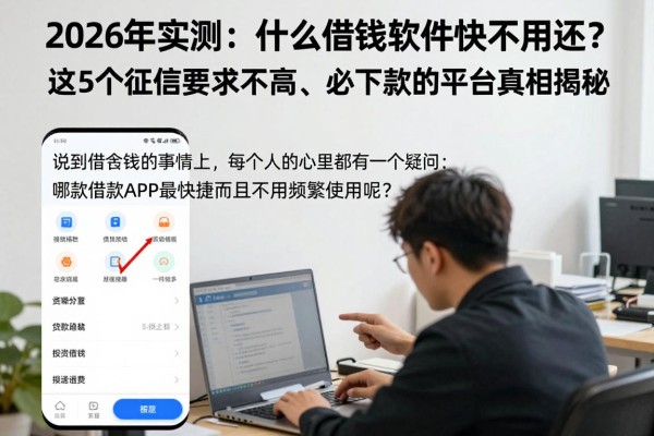 2026年实测:什么借钱软件快不用还?这5个征信要求不高、必下款的平台真相揭秘
