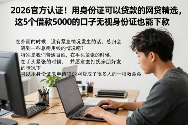 2026官方认证！用身份证可以贷款的网贷精选，这5个借款5000的口子无视身份证也能下款