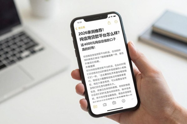 2026亲测推荐！纯信用贷款平台怎么样？这4000元纯信用借款口子真的好用！