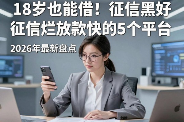 18岁也能借!征信黑、征信不好、征信烂放款快的5个平台,2026年最新盘点