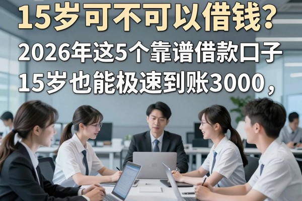 15岁可不可以借钱？2026年这5个靠谱借款口子，15岁也能极速到账3000！