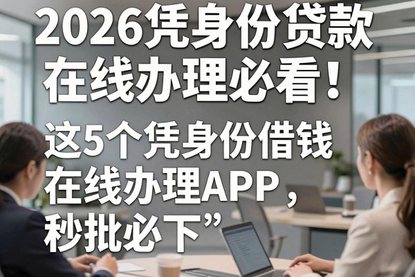2026凭身份贷款在线办理必看!这5个凭身份借钱在线办理APP,秒批必下