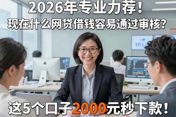 2026年专业力荐！现在什么网贷借钱容易通过审核？这5个口子2000元秒下款