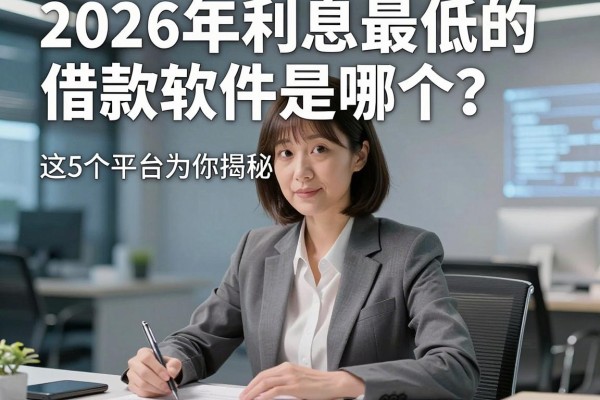 2026年利息最低的借款软件是哪个?这5个平台为你揭秘!