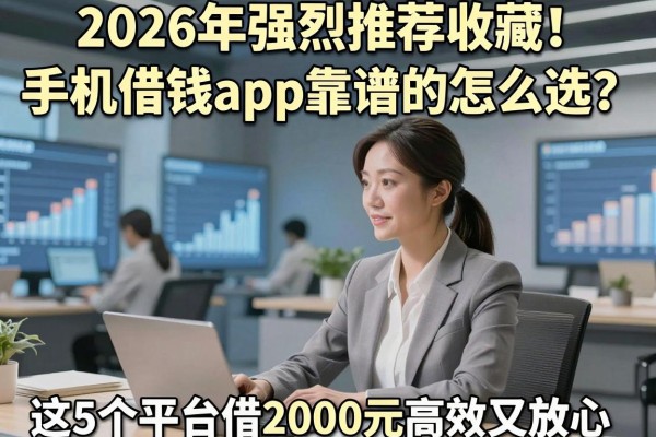 2026年强烈推荐收藏!手机借钱app靠谱的怎么选?这5个平台借2000元高效又放心