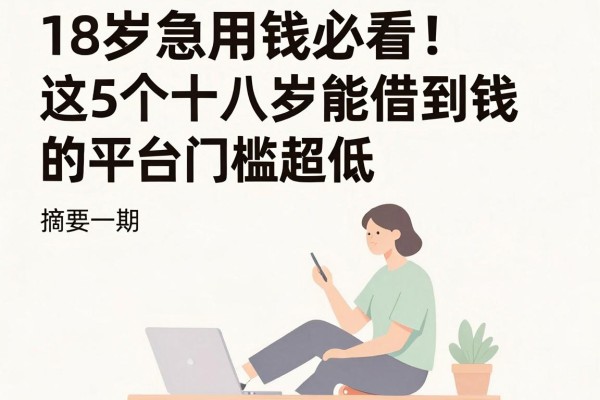18岁急用钱必看!这5个十八岁能借到钱的平台门槛超低