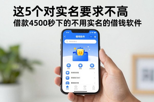 2026小白必看!这5个对实名要求不高、借款4500秒下的不用实名的借钱软件